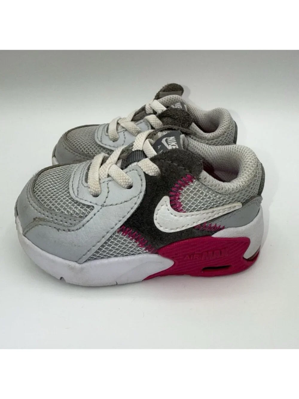 Nike Shoes Girls 4C Air MAX Excee Toddler Gray Pink White